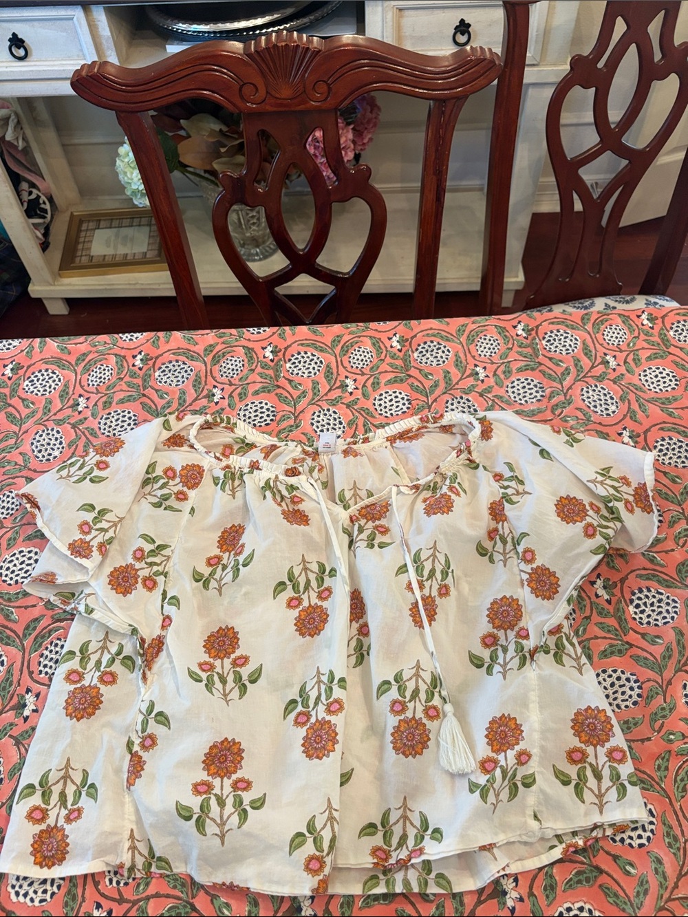 Old Navy Blockprint Top